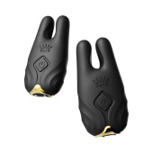 Черные виброзажимы на соски Nave