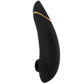 Бесконтактный клиторальный стимулятор Womanizer Premium чёрный/золото