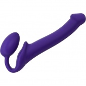 Безремневой страпон Bendable Strap-on-me M 24,5 см фиолетовый