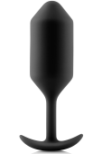 Утяжеленная средняя анальная пробка для ношения b-Vibe Snug Plug 3 черная