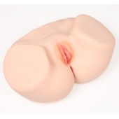 Мастурбатор-полуторс Onahole Real Vagina с вагиной и анусом  с двойным слоем