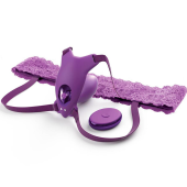 Вибратор-бабочка с кружевным поясом и пультом Ultimate G-spot Butterfly фиолетовая