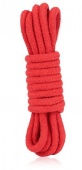 Хлопковая веревка для связывания Lux Fetish 3 м красная