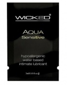 Мягкий лубрикант на водной основе WICKED AQUA Sensitive - 3 мл.