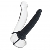 Страпон-насадка на пенис для двойного проникновения Love Rider Dual Penetrator чёрный