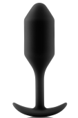 Утяжеленная анальная мини пробка для ношения b-Vibe Snug Plug 2 черная