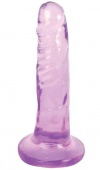 Фиолетовый фаллоимитатор Slim Stick Dildo - 15,2 см.