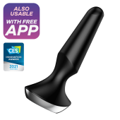 Анальная вибропробка Satisfyer Plug Ilicious 2 с приложением черная