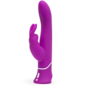 Вибратор с клиторальным стимулятором Happy Rabbit Curve фиолетовый - 25,4 см