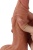 Реалистичный фаллоимитатор Real с трусиками для страпона - 19,5 см