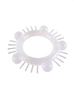 Эластичное эрекционное кольцо с шишечками и шипами