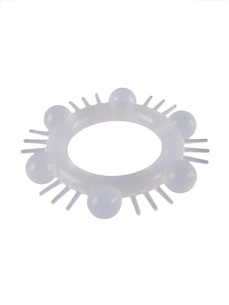 Эластичное эрекционное кольцо с шипиками и шариками