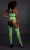 Неоновый комплект белья Two Piece with Crop Top and Stockings