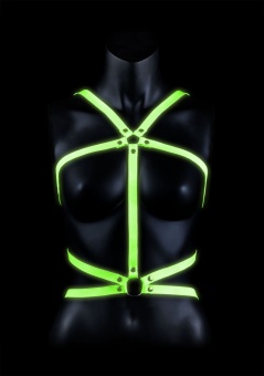 Портупея Body Harness с неоновым эффектом - размер L-XL