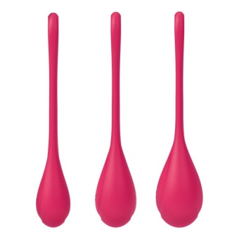 Набор из 3 красных вагинальных шариков Satisfyer Yoni Power 1