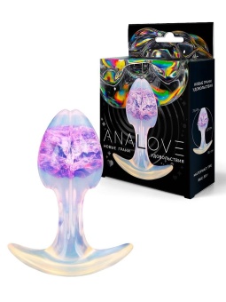 Сиреневатая анальная втулка - 8,2 см.