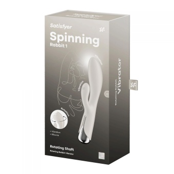 Вибратор-кролик с ротацией Satisfyer Spinning Rabbit 1 бежевый