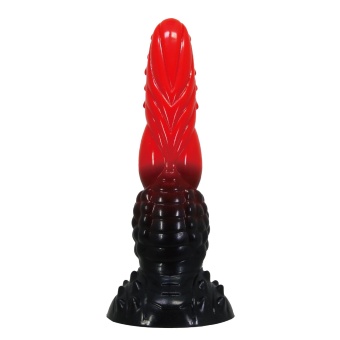 Силиконовый фантазийный фаллоимитатор Fire Dragon - 24,5 см.