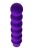 Фиолетовый фигурный вибратор - 17 см.