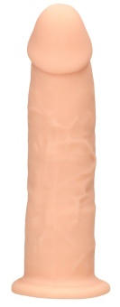 Телесный фаллоимитатор без мошонки Silicone Dildo Without Balls - 19,2 см.