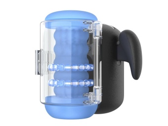 Робот-мастурбатор с массажными бусинами Amovibe Black Knight Massaging Beads