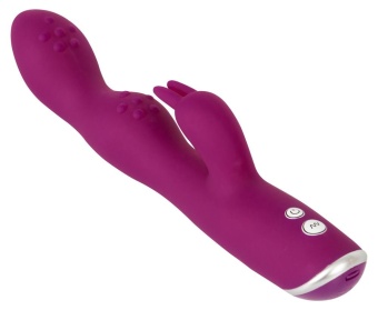 Фиолетовый вибратор G-Spot Rabbit Vibrator для стимуляции зон G и A - 23,6 см.