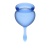 Набор из 2 менструальных чаш с кончиком-капелькой Satisfyer синий