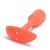 Оранжевая вибропробка для ношения B-vibe Snug Plug 1 - 10 см.