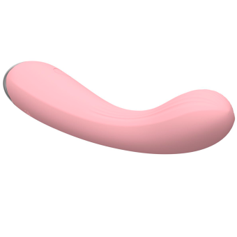 Розовый гибкий силиконовый вибратор - 20,5 см.