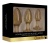 Набор из 3 золотистых анальных пробок Acrylic Goldchip Butt Plug Set
