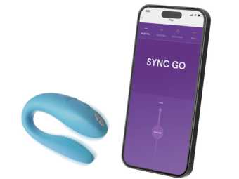 Вибратор для пар We-Vibe Sync Go голубой