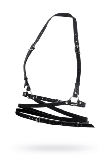 Черная кожаная портупея «Осанка»