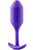 Утяжеленная анальная мини пробка для ношения b-Vibe Snug Plug 2 фиолетовая