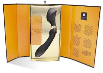 Двухсторонний вибратор Shunga ZOA черный - 26,5 см