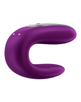 Парный вибратор Satisfyer Double Fun с управлением от приложения или пульта фиолетовый