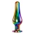 Радужная металлическая пробка Rainbow Metal Plug Large - 12,9 см.