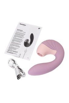 Вибратор с вакуумным стимулятором Satisfyer Supernova сиреневый