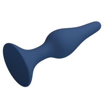 Синяя анальная пробка Slim Anal Plug S - 10,3 см.