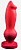 Красный фаллоимитатор  Стаффорд large  - 26 см.