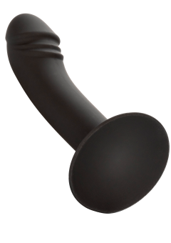 Изогнутый фаллоимитатор на присоске Silicone Curved Anal Stud черный