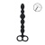 Черная анальная цепочка Beaded Silicone Anal Probe with Double Loop - 24 см. Черная анальная цепочка Beaded Silicone Anal Probe with Double Loop - 24 см.