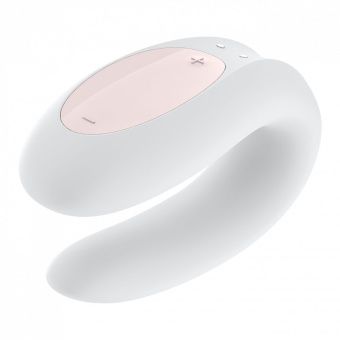 Вибратор для пар с управлением от приложения Satisfyer Double Joy белый