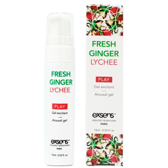 Охлаждающий гель Exsens Fresh Ginger Lychee личи и имбирь 15 мл