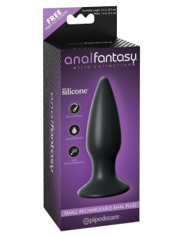Анальная вибропробка Small Rechargeable Anal Plug малая черная