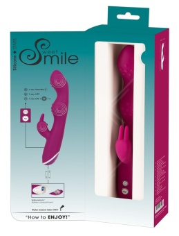 Фиолетовый вибратор G-Spot Rabbit Vibrator для стимуляции зон G и A - 23,6 см.
