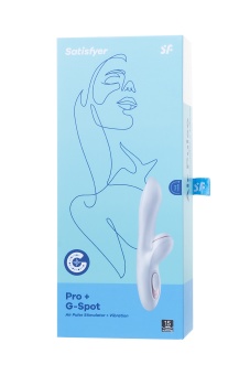 Вибратор с вакуумной стимуляцией клитора Satisfyer Pro G-Spot Rabbit - 22 см