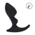 Черная анальная пробка для массажа простаты Double Ripple Silicone Prostate Massager Черная анальная пробка для массажа простаты Double Ripple Silicone Prostate Massager