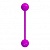 Лиловые вагинальные шарики KEGEL BALL III