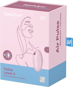 Вакуумный стимулятор с вибрацией Satisfyer Vulva Lover 3 розовый