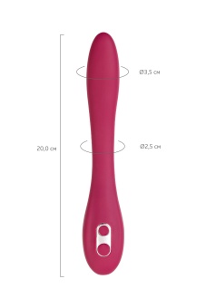 Многофункциональный вибратор ToyFa Caberna бордовый